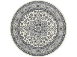 Kruhový koberec Mirkan 104107 Cream/Grey