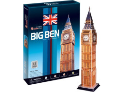 CUBICFUN 3D puzzle Big Ben (stredný) 47 dielikov