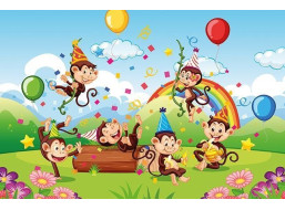 ART PUZZLE Drevené puzzle Opičia oslava 50 dielikov
