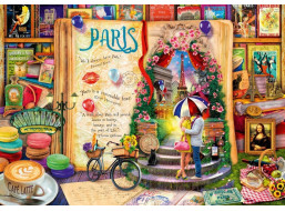 BLUEBIRD Puzzle Život ako otvorená kniha: Paríž 4000 dielikov