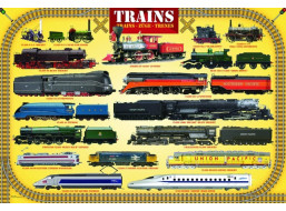 EUROGRAPHICS Puzzle Vlaky 100 dielikov