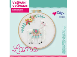 Kreatívny set - Vyšívanie - Lama