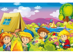 ART PUZZLE Drevené puzzle Zvedaví táborníci 25 dielikov