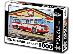 RETRO-AUTA Puzzle BUS č. 2 Škoda 706 RTO MEX (1973) 1000 dielikov