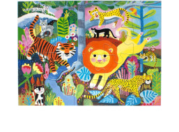 EEBOO Puzzle Veľké mačky 20 dielikov