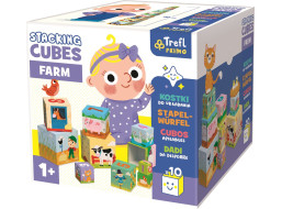 TREFL Primo Edukatívne stohovacie kocky Farma