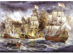 ART PUZZLE Puzzle Lodná bitka 1500 dielikov