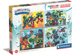 CLEMENTONI Puzzle DC Super Friends 4v1 (20+60+100+180 dielikov)