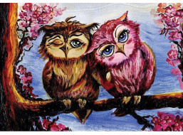ART PUZZLE Puzzle Zamilované sovy 1000 dielikov