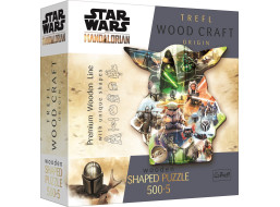 Trefl Wood Craft Origin puzzle The Mandalorian: Záhadný Grogu 505 dielikov