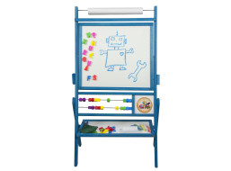Detská magnetická tabuľa s počítadlom - modrá