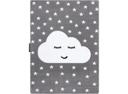 Detský kusový koberec Petit Cloud stars grey