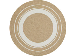 Kusový koberec Braided 105556 Creme Beige kruh