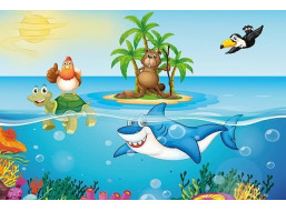 ART PUZZLE Drevené puzzle Kurča na dovolenke 50 dielikov