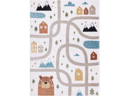 Detský kusový koberec Fun Polar cream