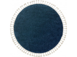 Kusový koberec Berber 9000 navy kruh