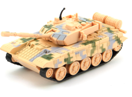 TEDDIES Tank 16 cm na spätné natiahnutie - žltý