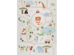 Detský kusový koberec Bambino 1165 Zoo beige