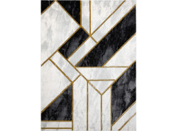Kusový koberec Emerald 1015 black and gold
