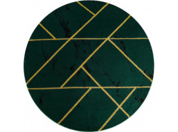 Kusový koberec Emerald geometric 1012 green and gold kruh