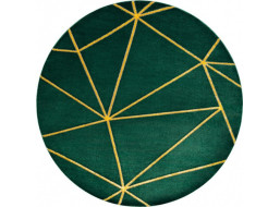 Kusový koberec Emerald 1013 green and gold kruh
