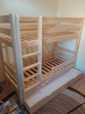 Detská poschodová posteľ z masívu GABI - 180x80 cm