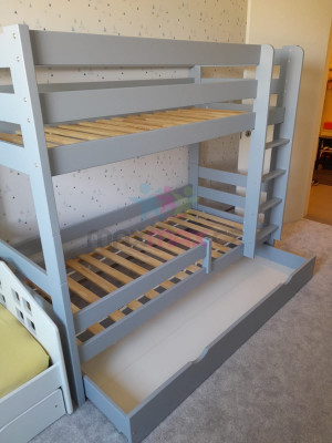 Detská poschodová posteľ z masívu GABI