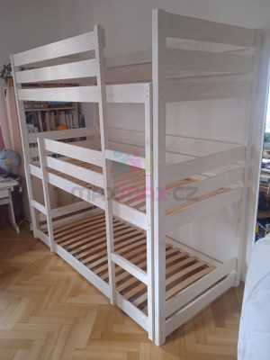 Detská trojposchodová posteľ ALBERT 200x90 cm