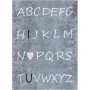 Dětský kusový koberec Junior 52063.801 Alphabet grey