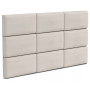 Čalúnený panel na stenu TRINITY - 60x30 cm (viac farieb)