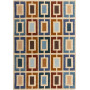 Ručne všívaný kusový koberec Illusion Retro Blocks Blue/Multi