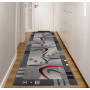 Behúň TAPIS Modern - šedý/červený