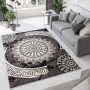 Kusový koberec TAPIS Rosette - tmavo šedý