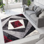 Kusový koberec TAPIS Vertigo - červený/sivý