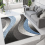 Kusový koberec TAPIS Waves - modrý/sivý
