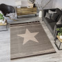 Moderné kusový koberec MAROKO - CENTER STAR tmavosivý L916A