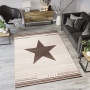 Moderný kusový koberec MAROKO - CENTER STAR krémový L916A