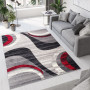 Kusový koberec TAPIS Grace - šedý/červený