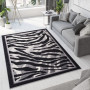 Kusový koberec TAPIS Tiger - šedý/čierny