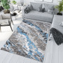 Kusový koberec MAYA Marble - modrý/sivý