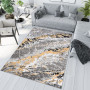 Kusový koberec MAYA Marble - žltý/sivý