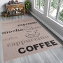 Sisalový PP koberec COFFEE - svetlo hnedý / čierny