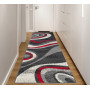 Behúň TAPIS Winding - sivý/červený