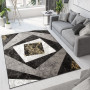 Kusový koberec TAPIS Vertigo - žlutý/šedý
