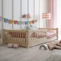 Detská Montessori posteľ z masívu borovice BASIC - 180x80 cm