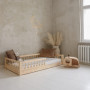 Detská Montessori posteľ z masívu borovice Basic BELLO - 160x80 cm