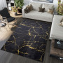 Kusový koberec TOSCANA Marble - černý/zlatý