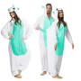 Overal KIGURUMI - jednorožec mätovobiely