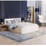 Posteľ PANAMA 200x140 cm - dub craft/biela