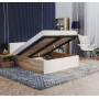 Posteľ PANAMA 200x180 cm - dub craft/biela